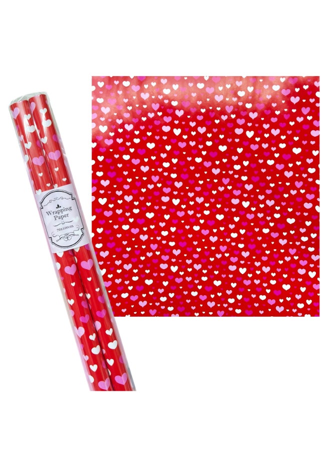 Red Heart Wrapping Paper Roll - Image 1